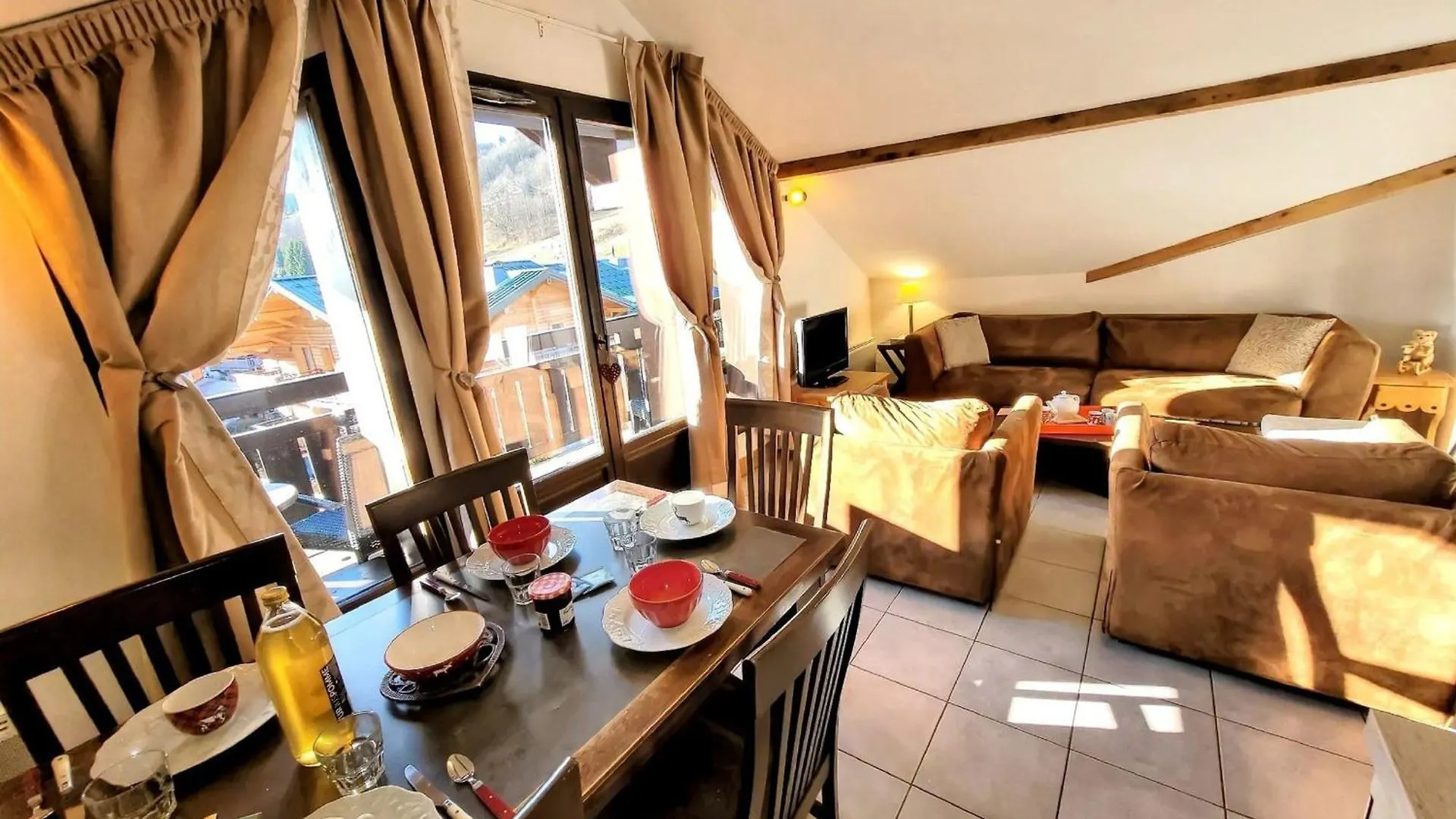 Bel Appartement 3 Chambres Avec Balcon & Parking Aux Gets - Fr-1-598-182 Les Gets